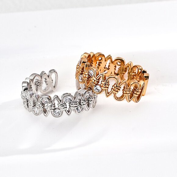 🌿 Artisan Woven Laurel Crown Ring 🌿 Handmade Original Design S925 - Picture 3 of 4